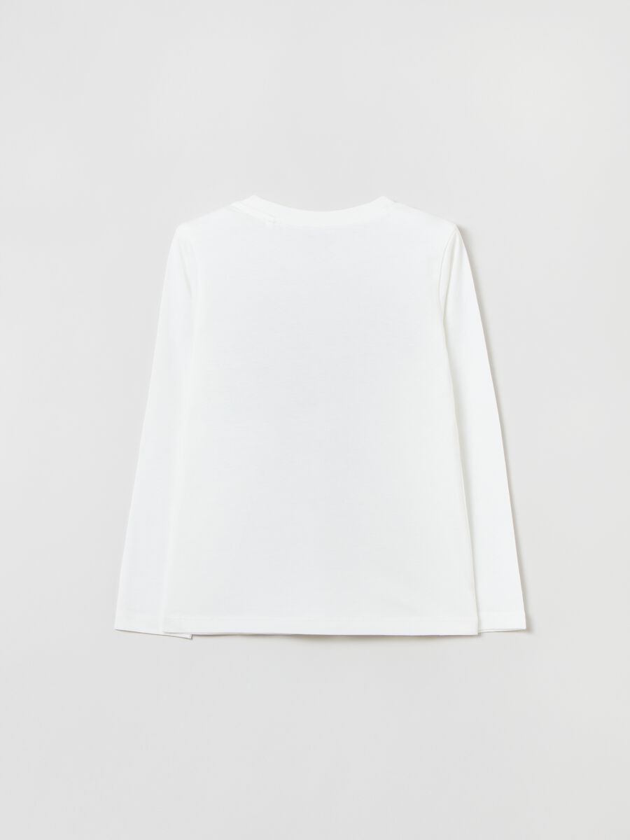 T-shirt a maniche lunghe con stampa_1