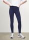 Blue Slim Fit Stretch Cotton Leggings_1