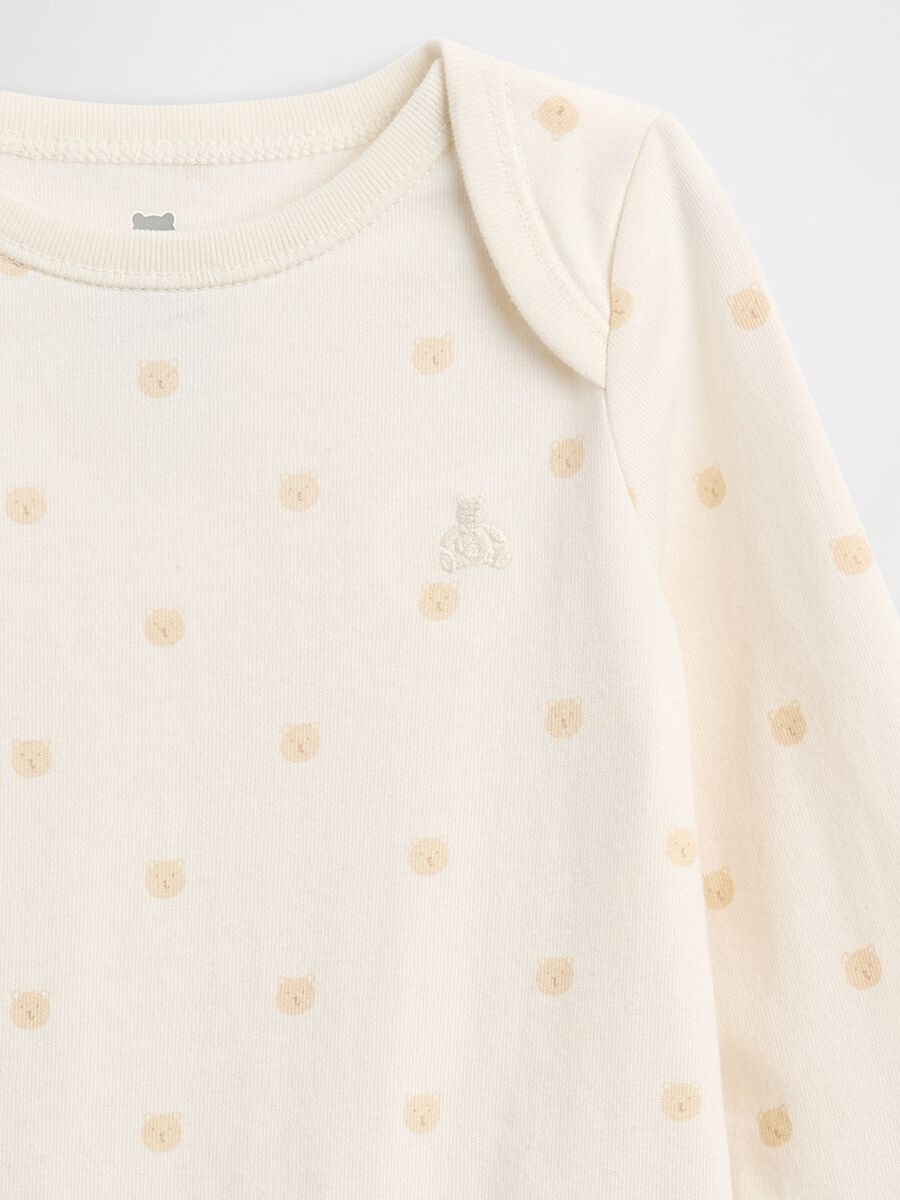 White cotton bodysuit with polka dots_2