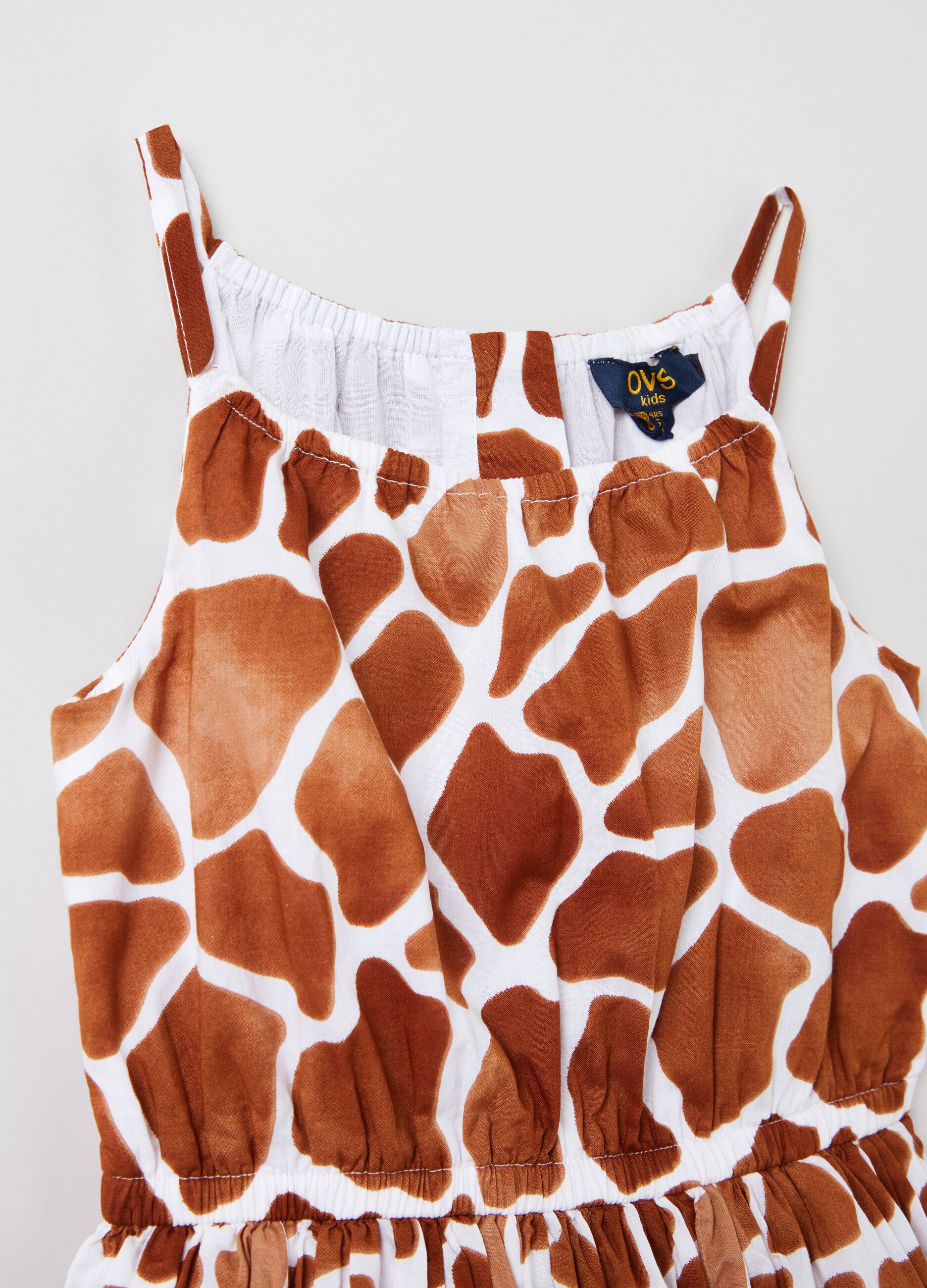 Vestito in cotone con stampa animalier_2