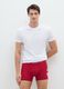 Red regular fit stretch cotton boxers with Christmas print_0