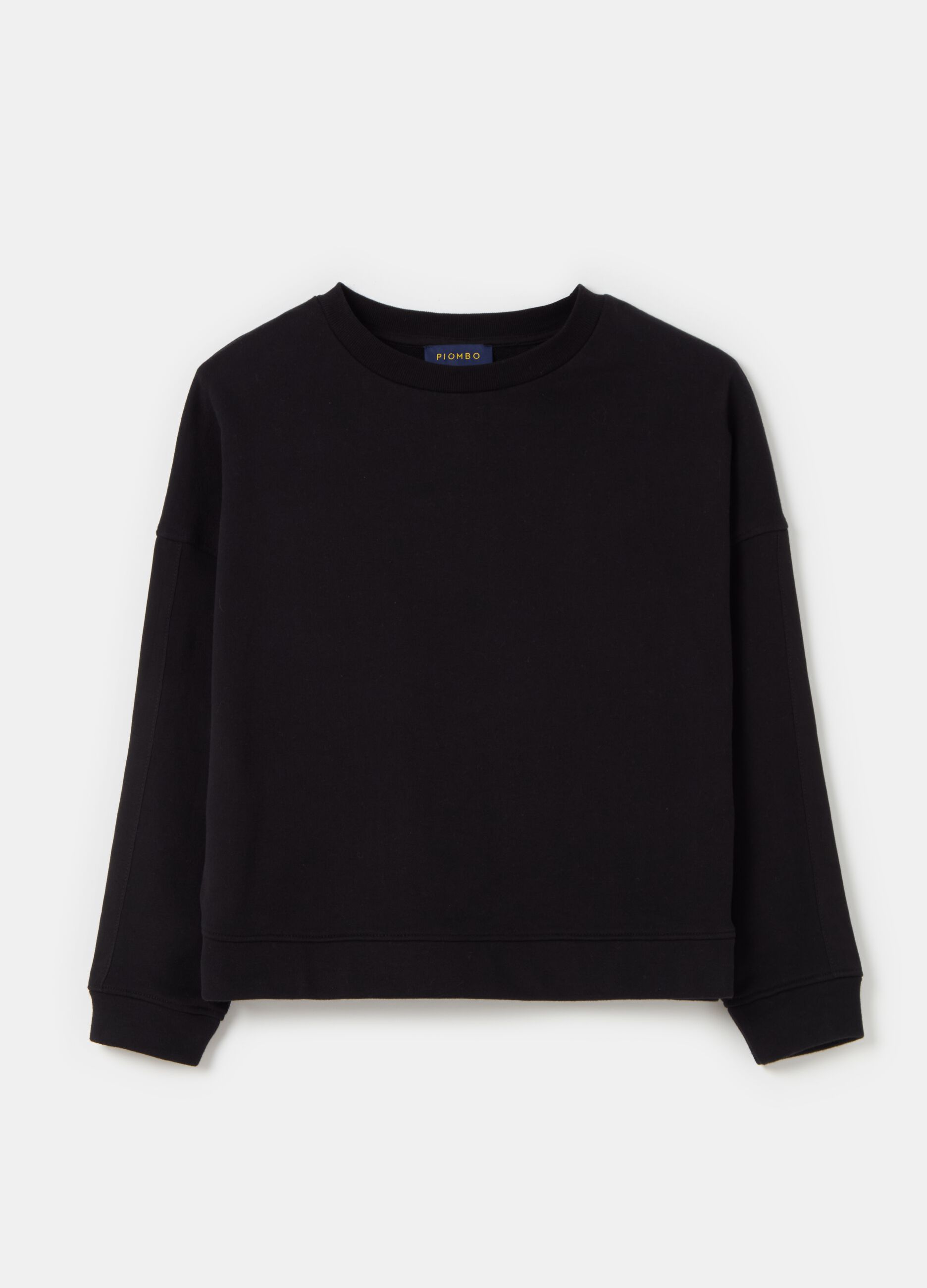 Oversized sweatshirt with round neck