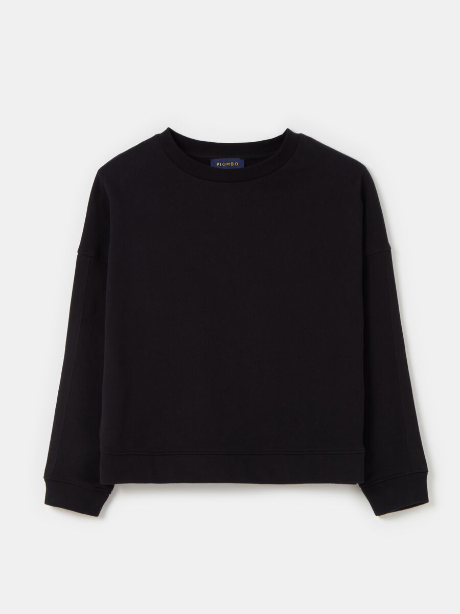 Oversized sweatshirt with round neck_3