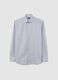 Regular fit light blue pure cotton shirt_4