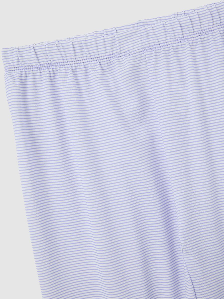 Girl's Purple Cotton Pyjamas with Print_3