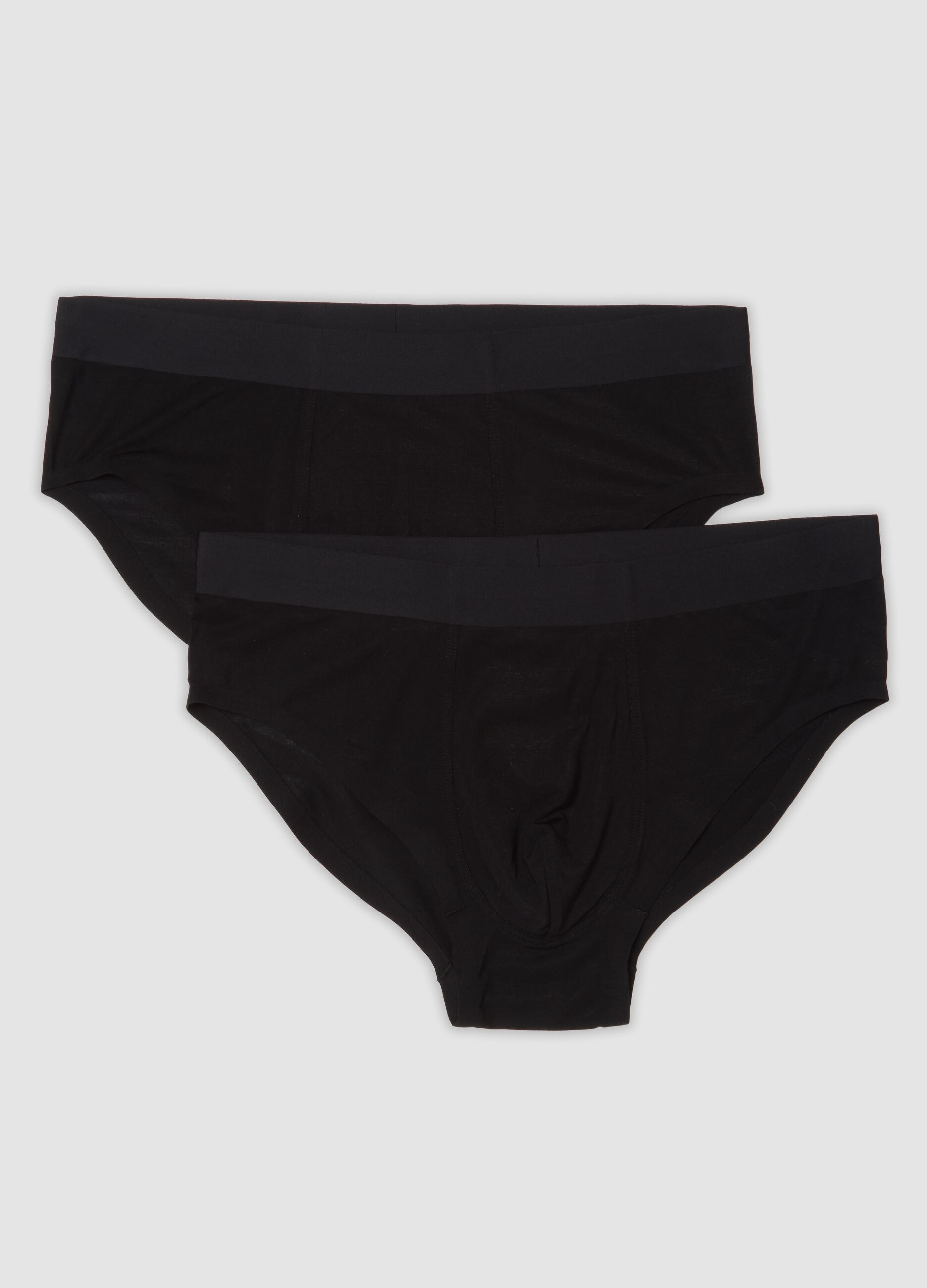 2-pack of black stretch modal briefs