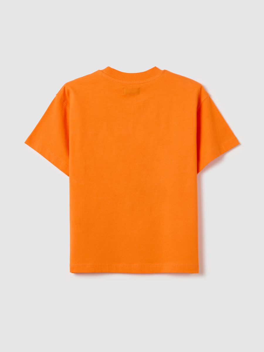 Cotton T-shirt with pocket and "Have Fun" print_1