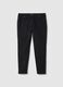 Black Stretch Cotton Skinny Fit Trousers_4
