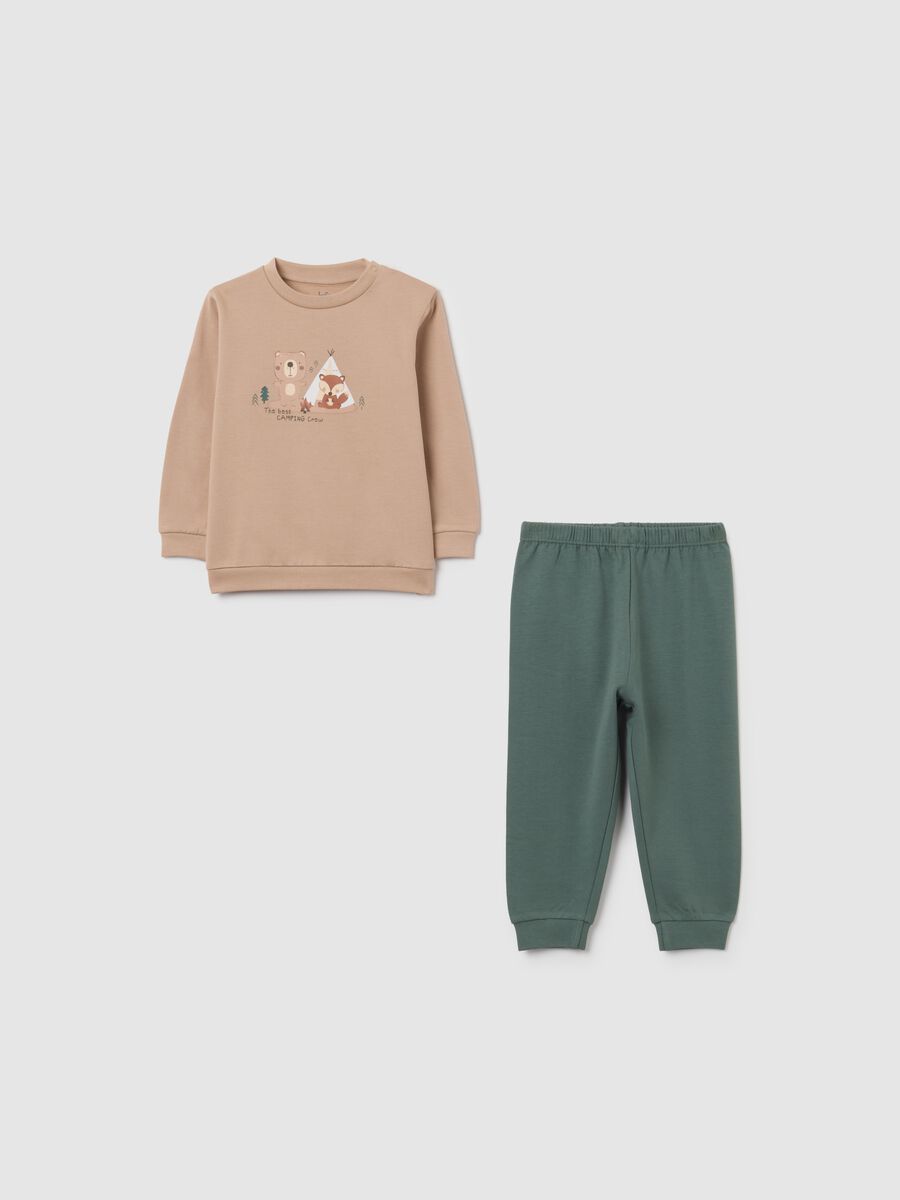 Pigiama da neonato in puro cotone multicolor regular fit_0