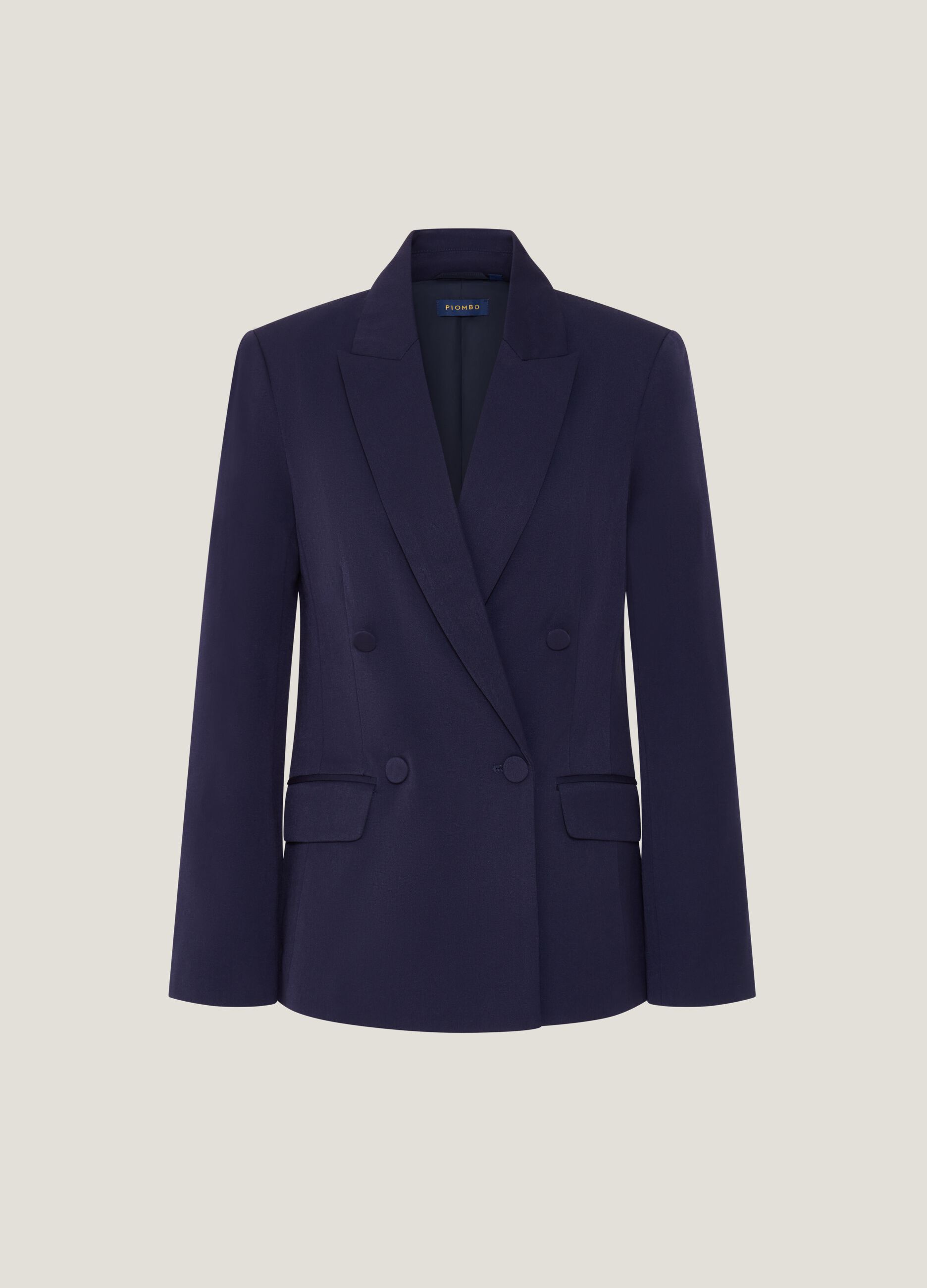 Blazer doppiopetto tinta unita_4