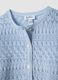 Blue fitted pure cotton knitted cardigan for baby girl_2