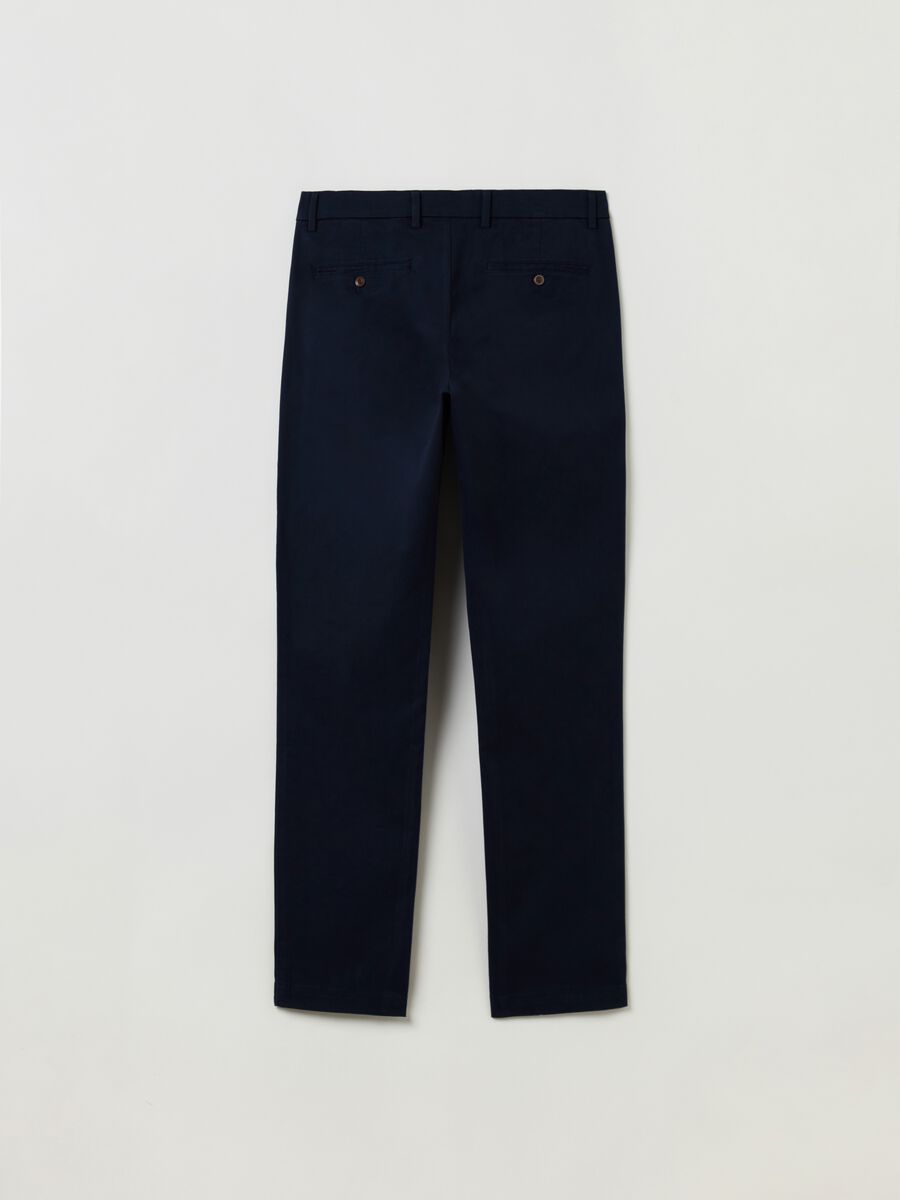 Pantaloni slim fit in cotone stretch_2