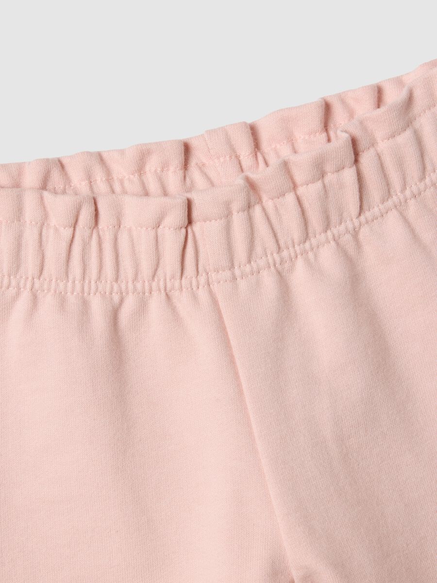 Multicoloured pure cotton sweatshirt set and trousers for infant girls regular fit_2