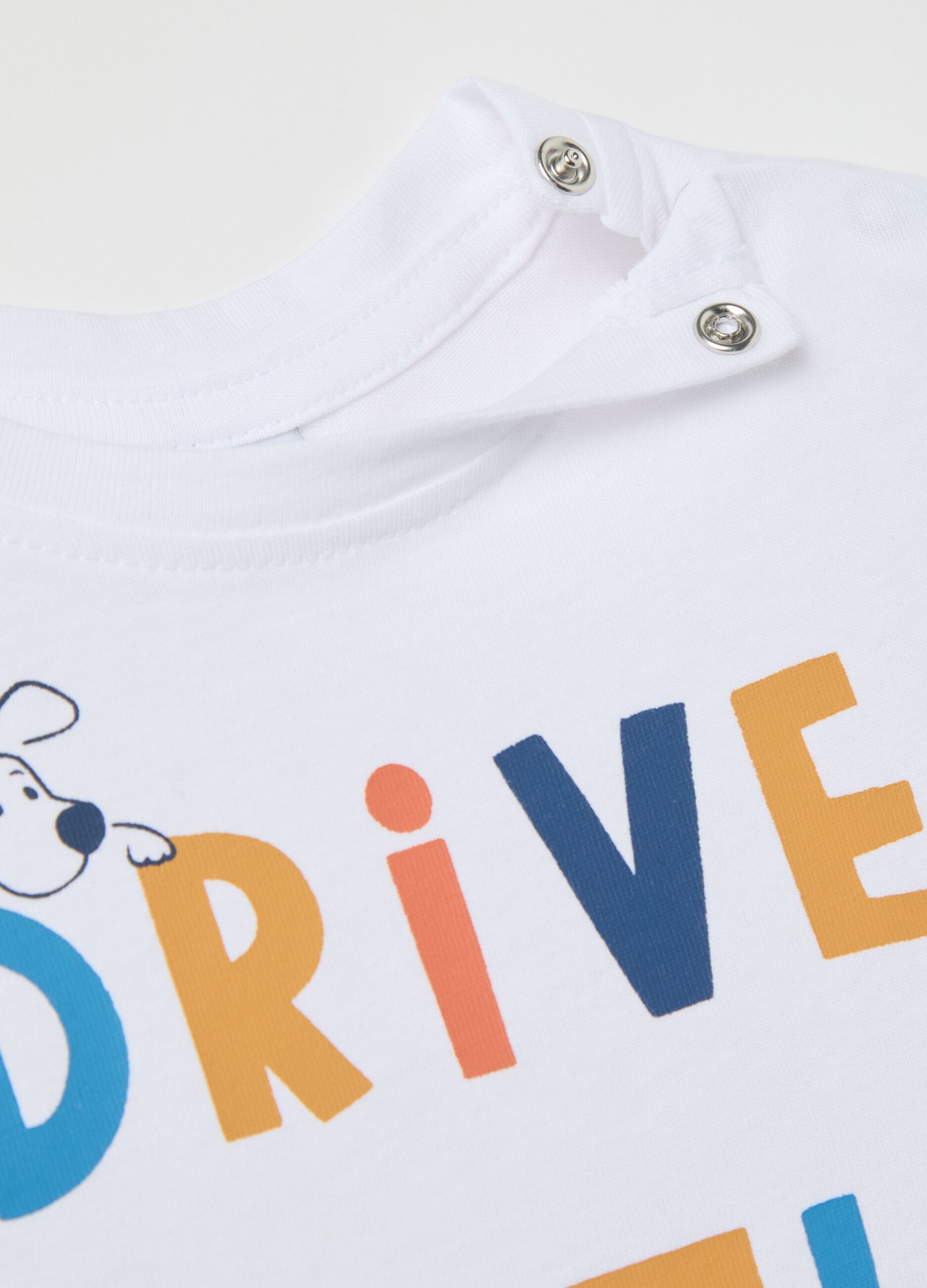 T-shirt in cotone con stampa 