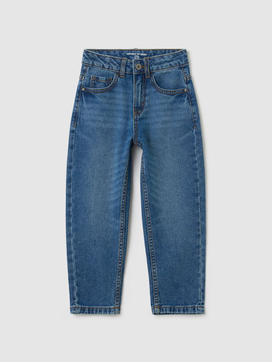 Loose-fit jeans with five pockets_0