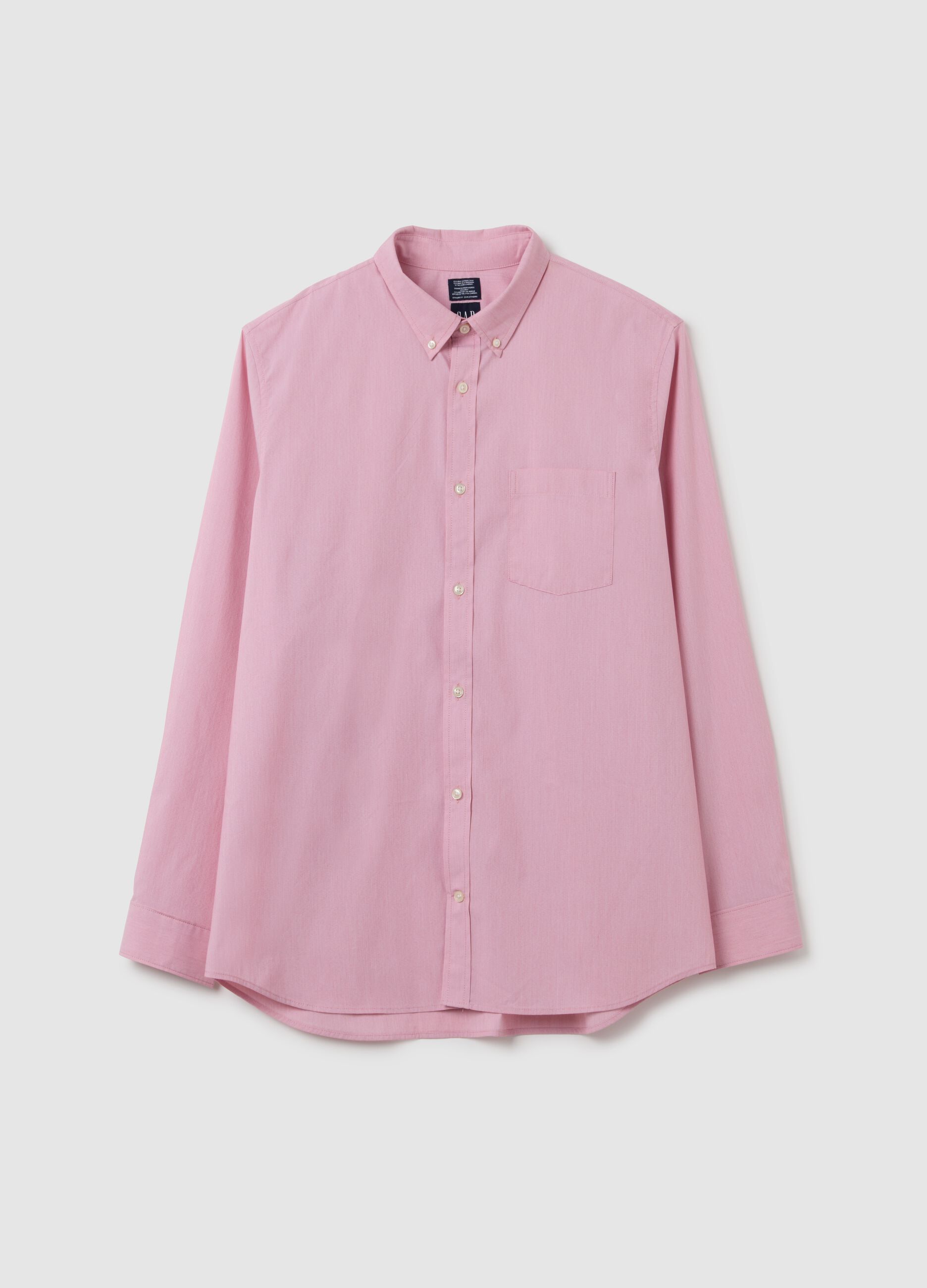 Regular-fit shirt with slub effect