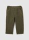 Green Regular Fit Children's Trousers in Pure Cotton_0
