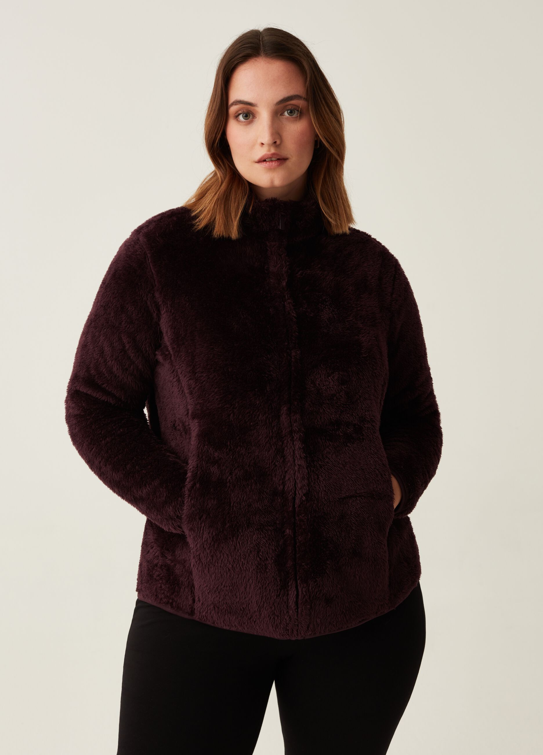 Full-zip a collo alto Curvy_0