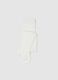 White Cotton Baby Tights with Elastic_0