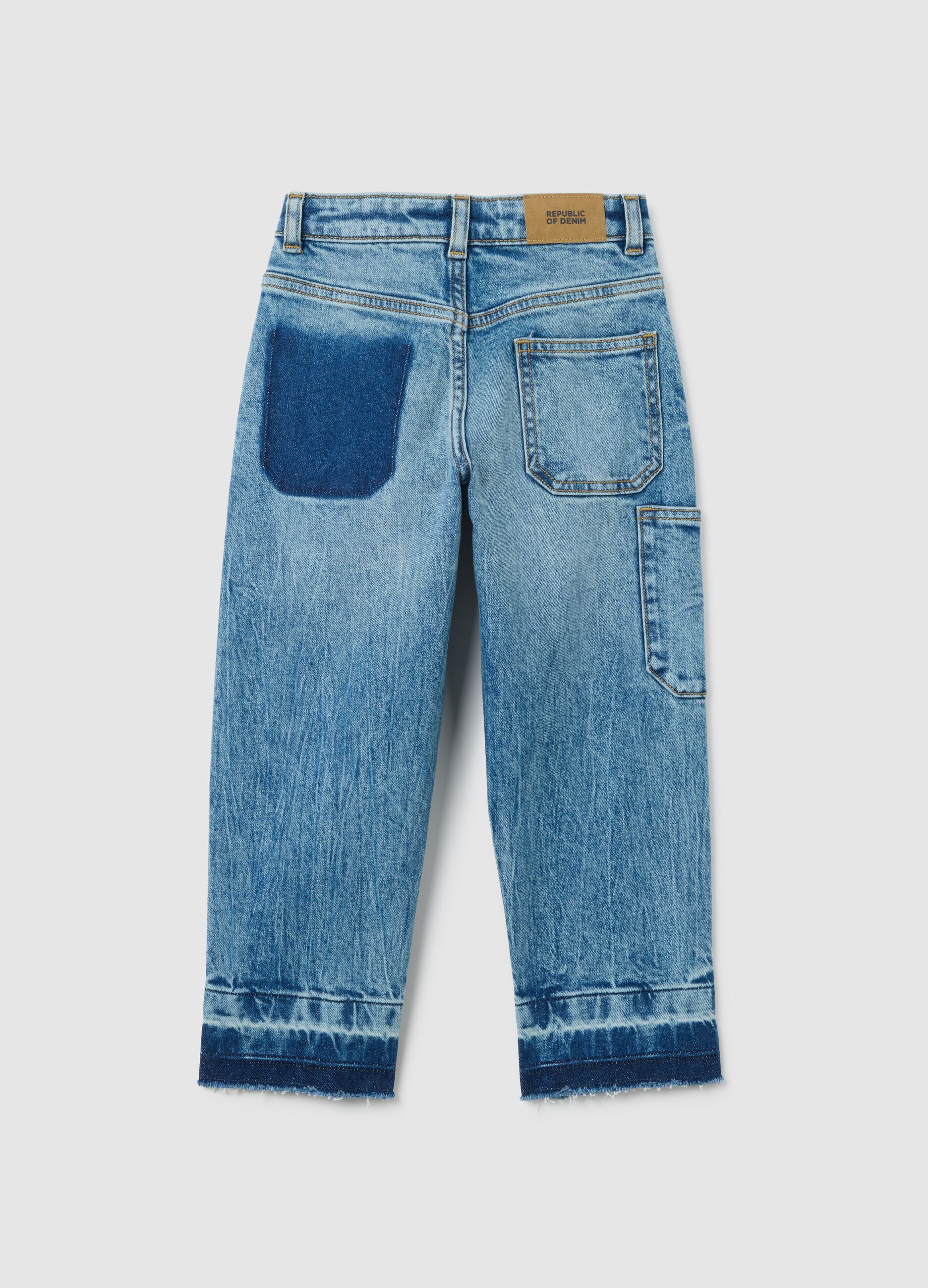 Jeans da bambino in denim loose fit