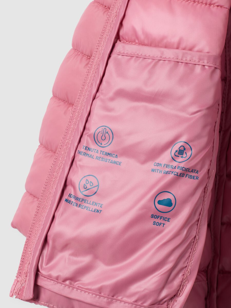 Girls' regular fit pink blend jacket_3