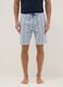 Pure cotton multicoloured striped pyjama shorts regular fit_1