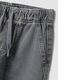 Grey pure cotton jogger jeans with elasticated waist, relaxed fit for boys_2