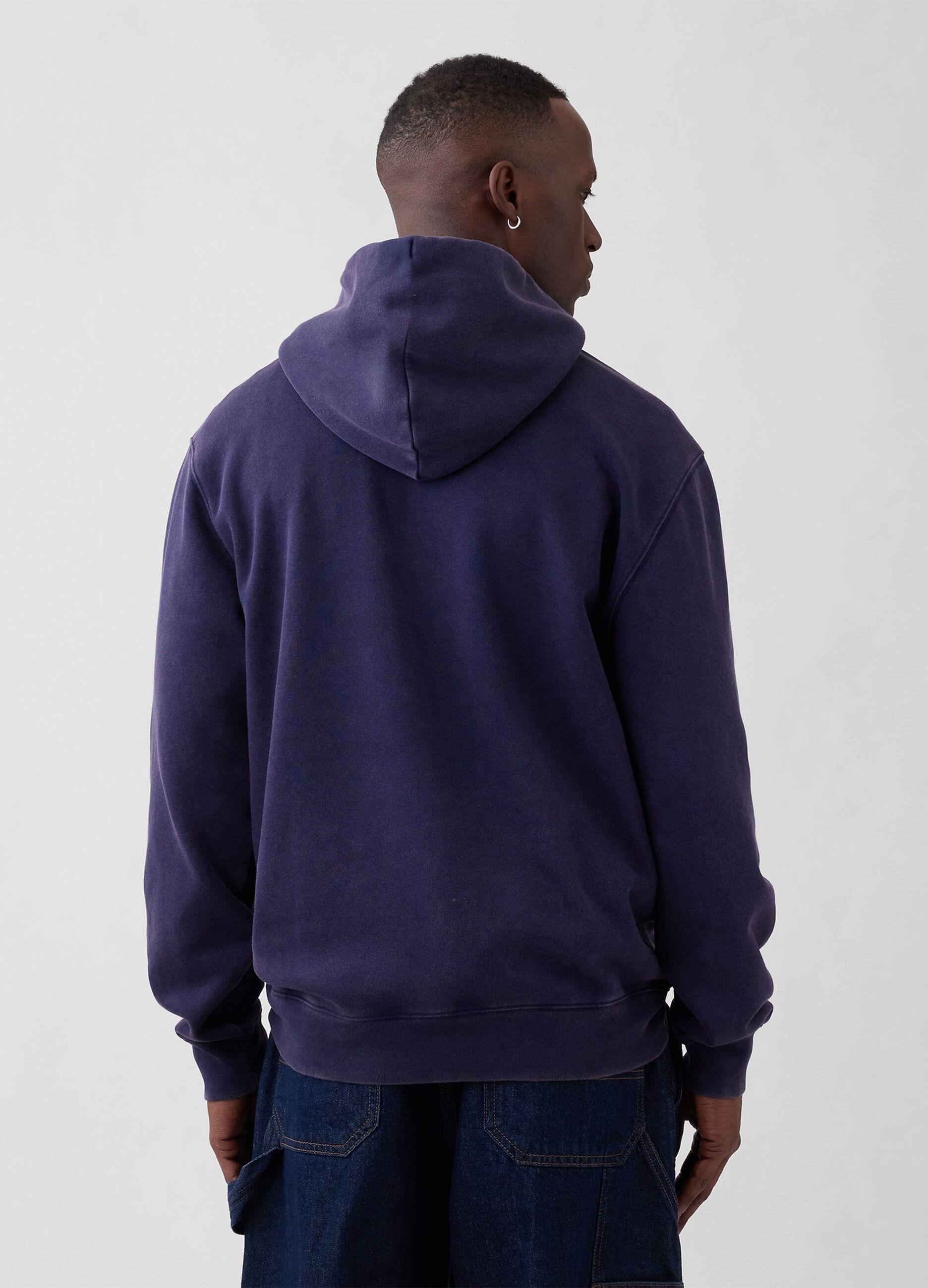 Cotton-blend logo hoodie