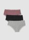 Multicolour 3-pack organic stretch cotton hipster briefs_0