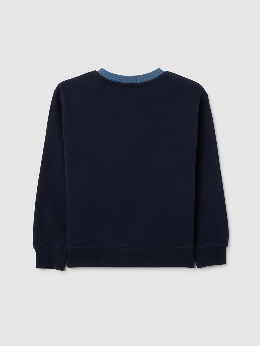 Child's sweatshirt in multicolour pure cotton, oversized fit_1