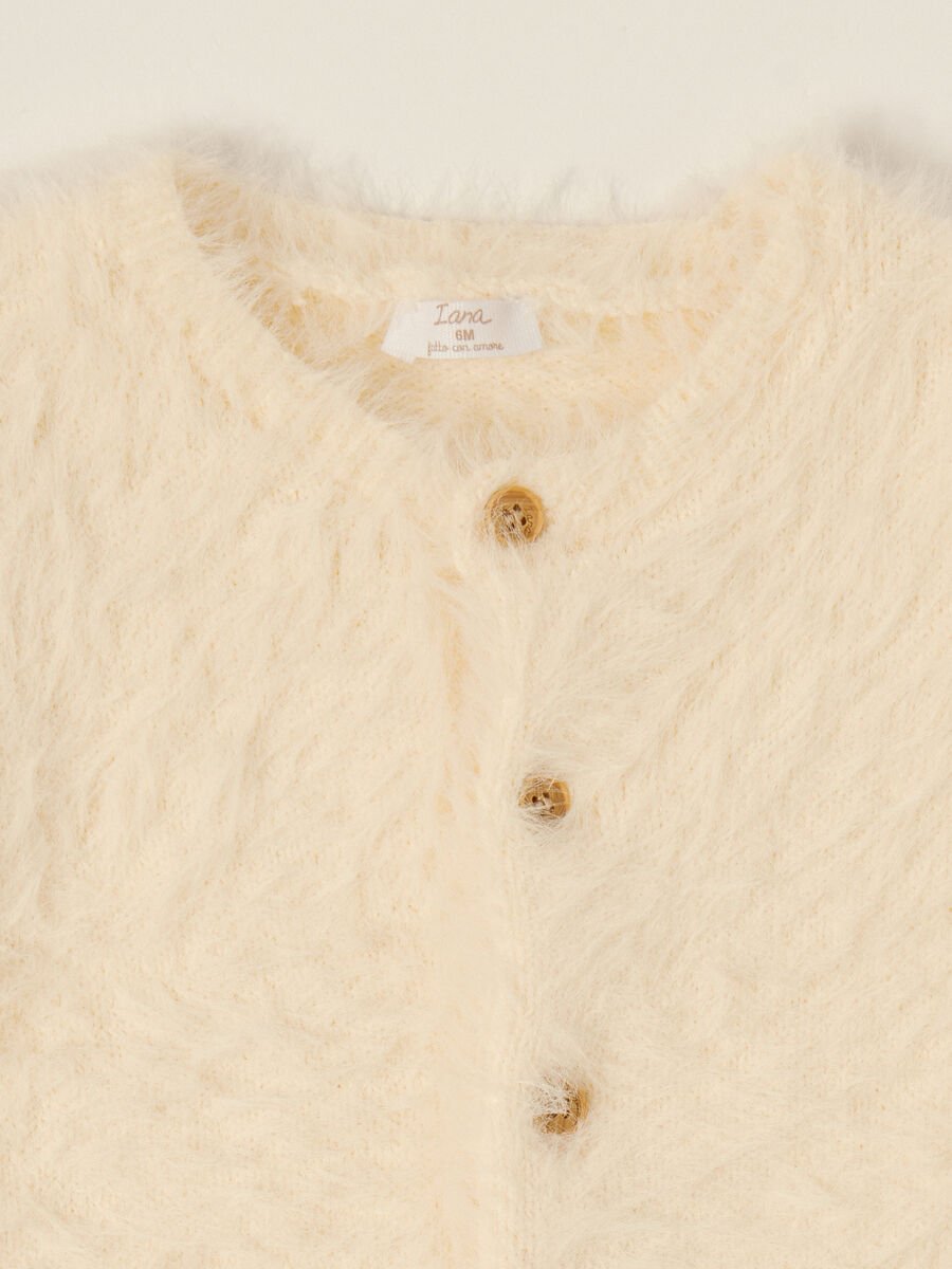 White Knitted Baby Romper_2