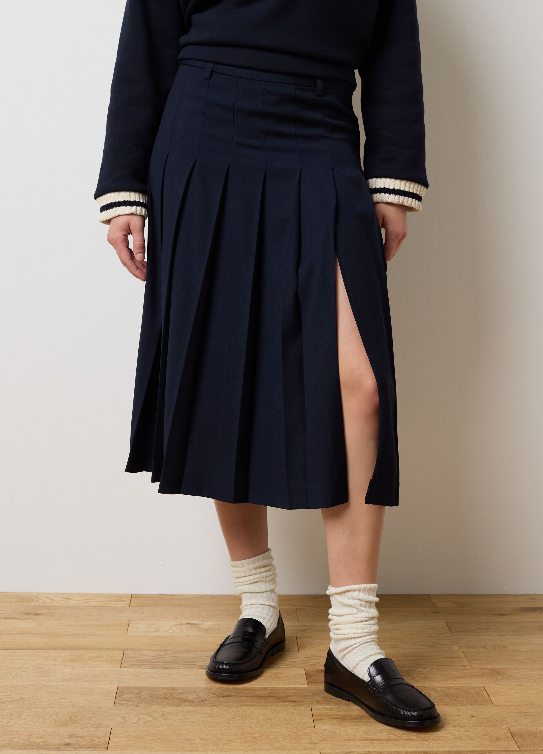 Elasticated Blue Skirt