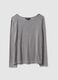 Grey long-sleeve regular fit boat neck t-shirt_0