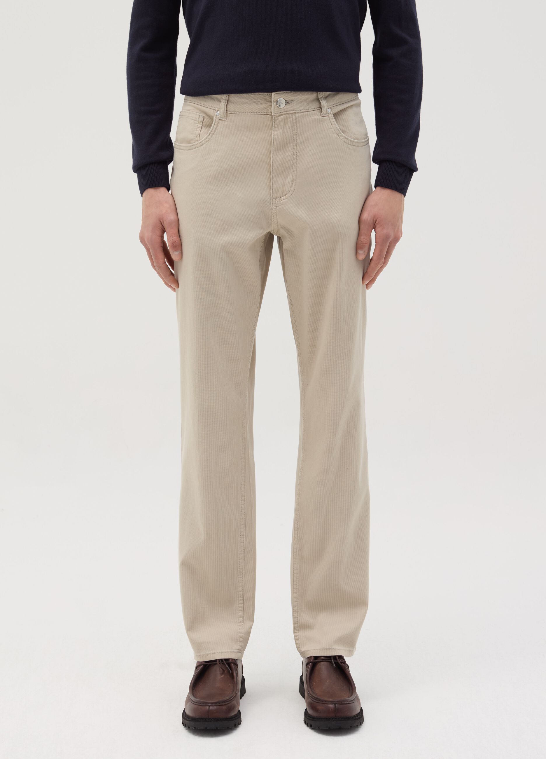 Pantalone slim fit cinque tasche