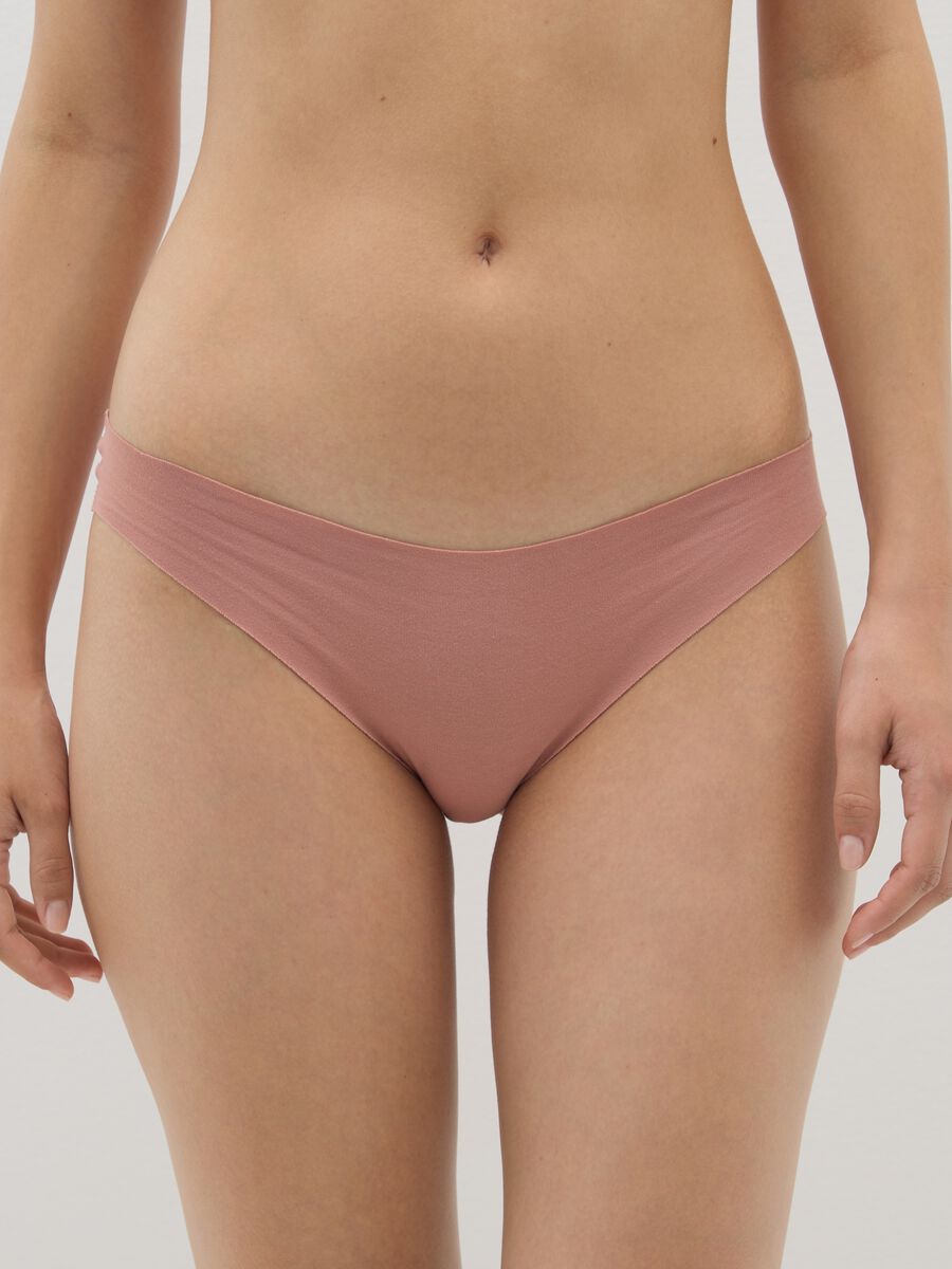 Brown Cotton Regular Fit Briefs_1