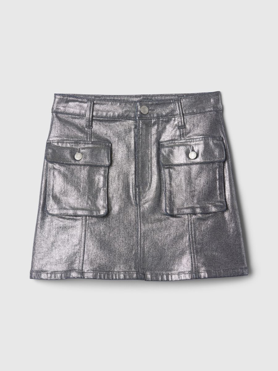 Metallic-effect miniskirt_2