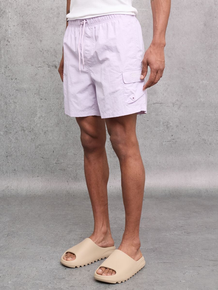 Cargo Swim Shorts Pastel Lilac_1