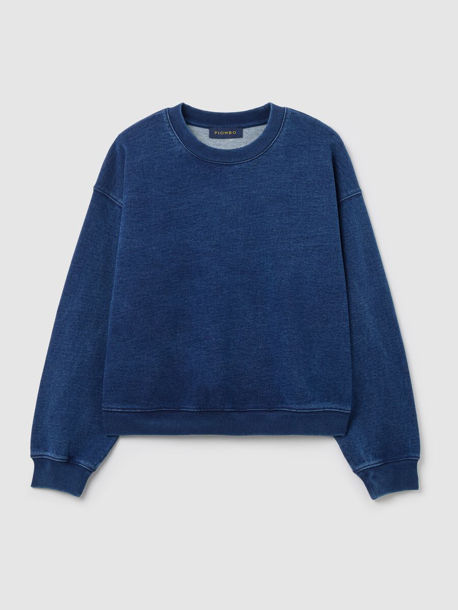 Oversized sweatshirt in denim_4