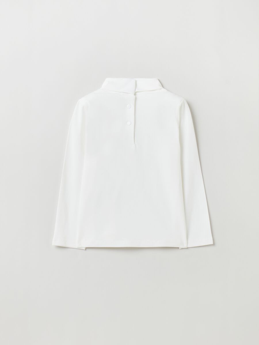 T-shirt maniche lunghe a collo alto_1