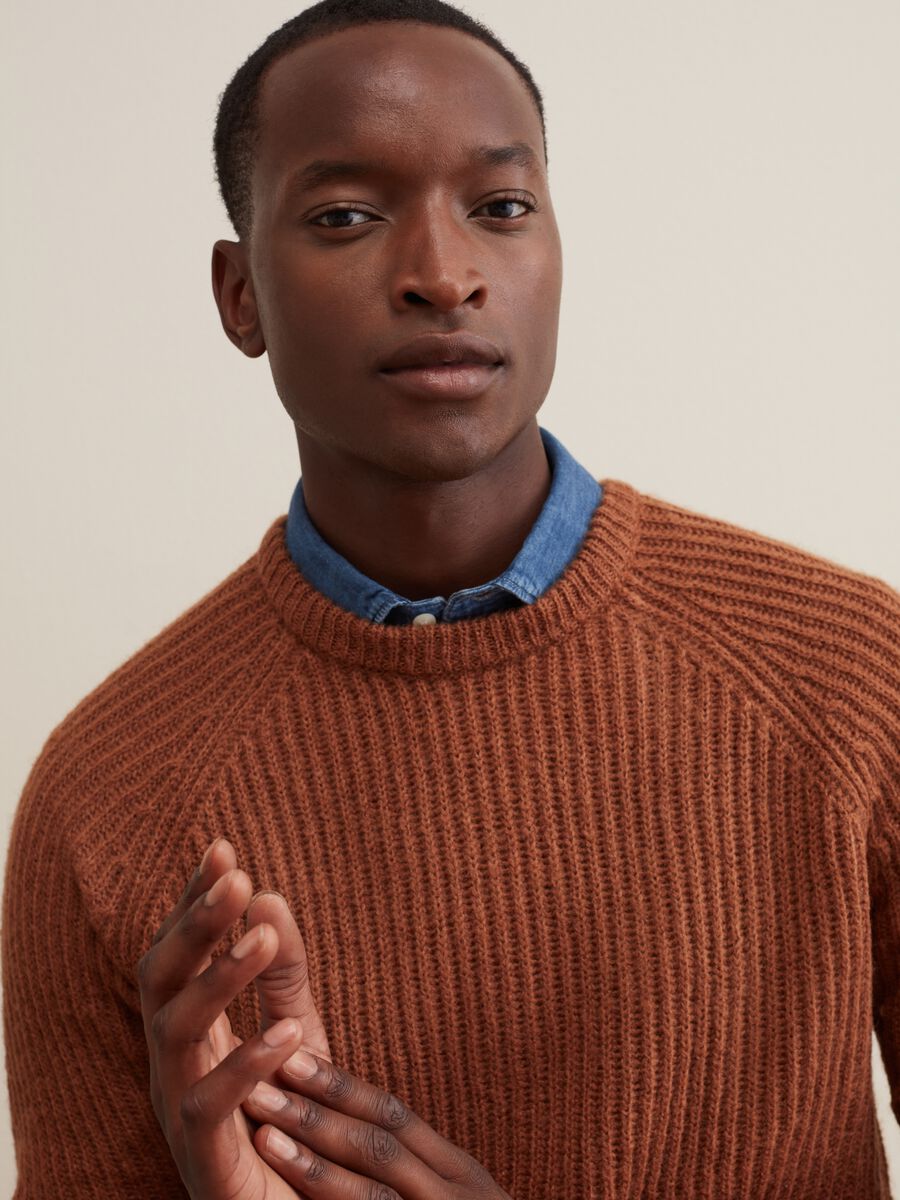 Pullover a coste inglesi con maniche raglan_1