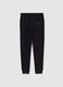 Boys' black jogger trousers in pure cotton regular fit_4