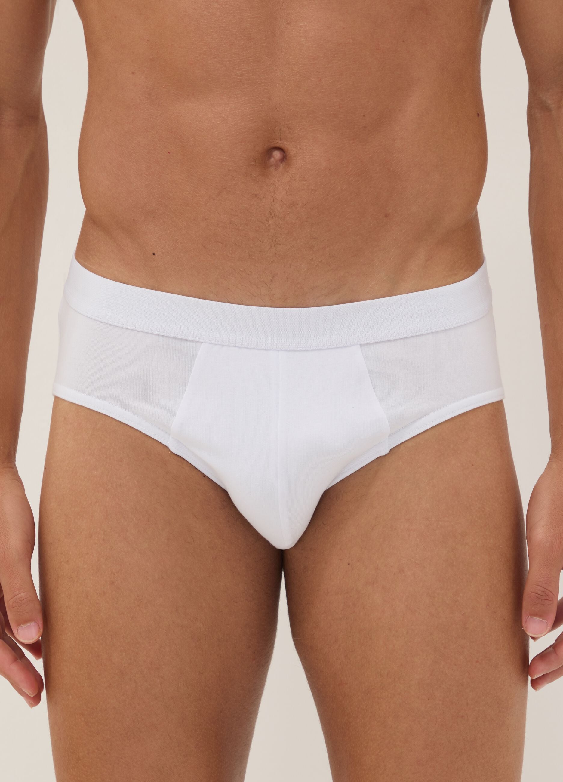 Tripack di slip bianchi in cotone organico