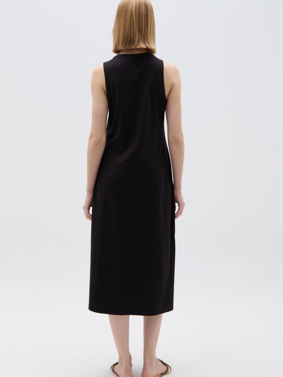 Essential long dress with splits_2