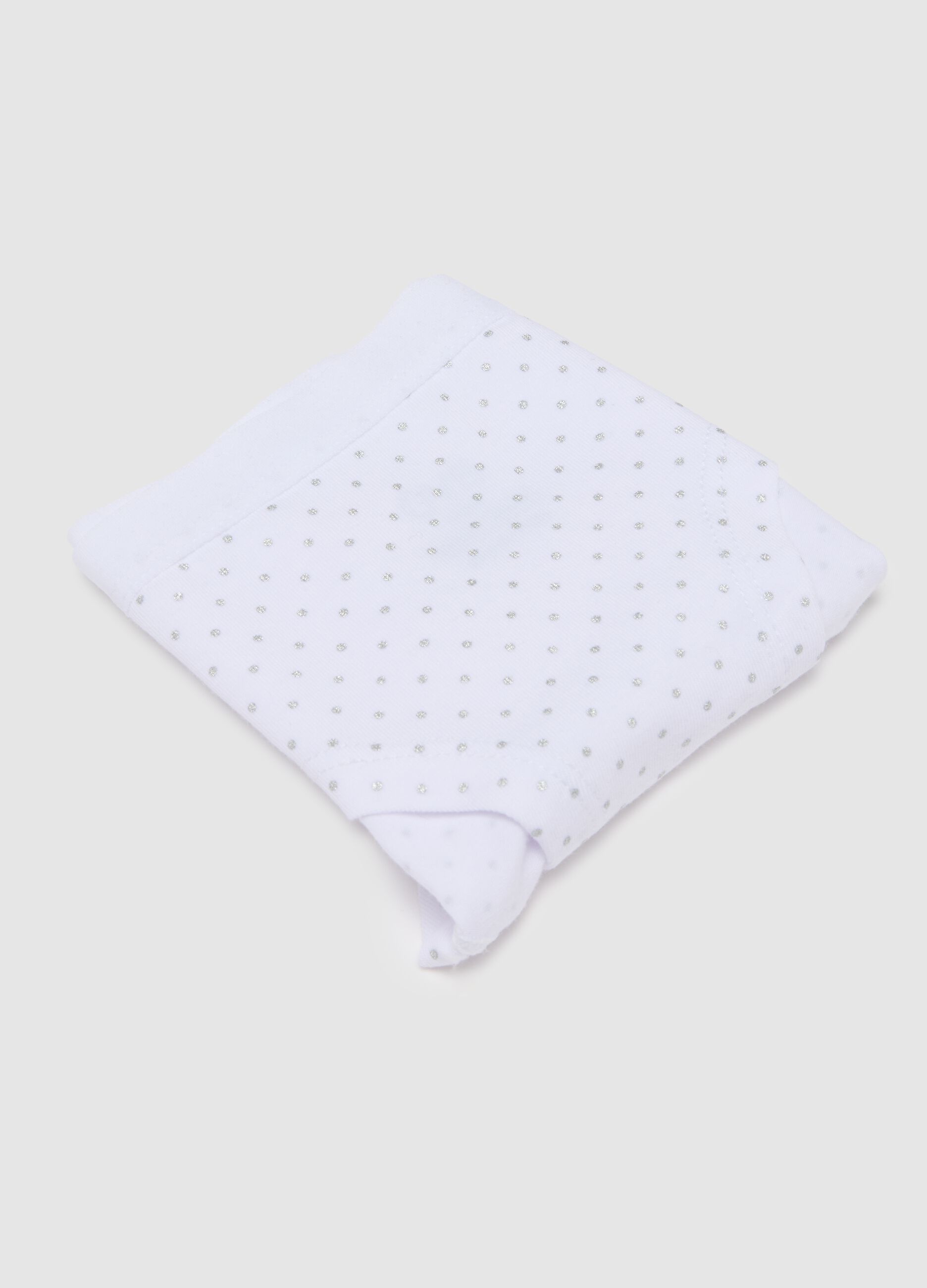 Girls' Stretch Cotton White Briefs