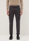 Grey slim fit stretch cotton cargo trousers_1