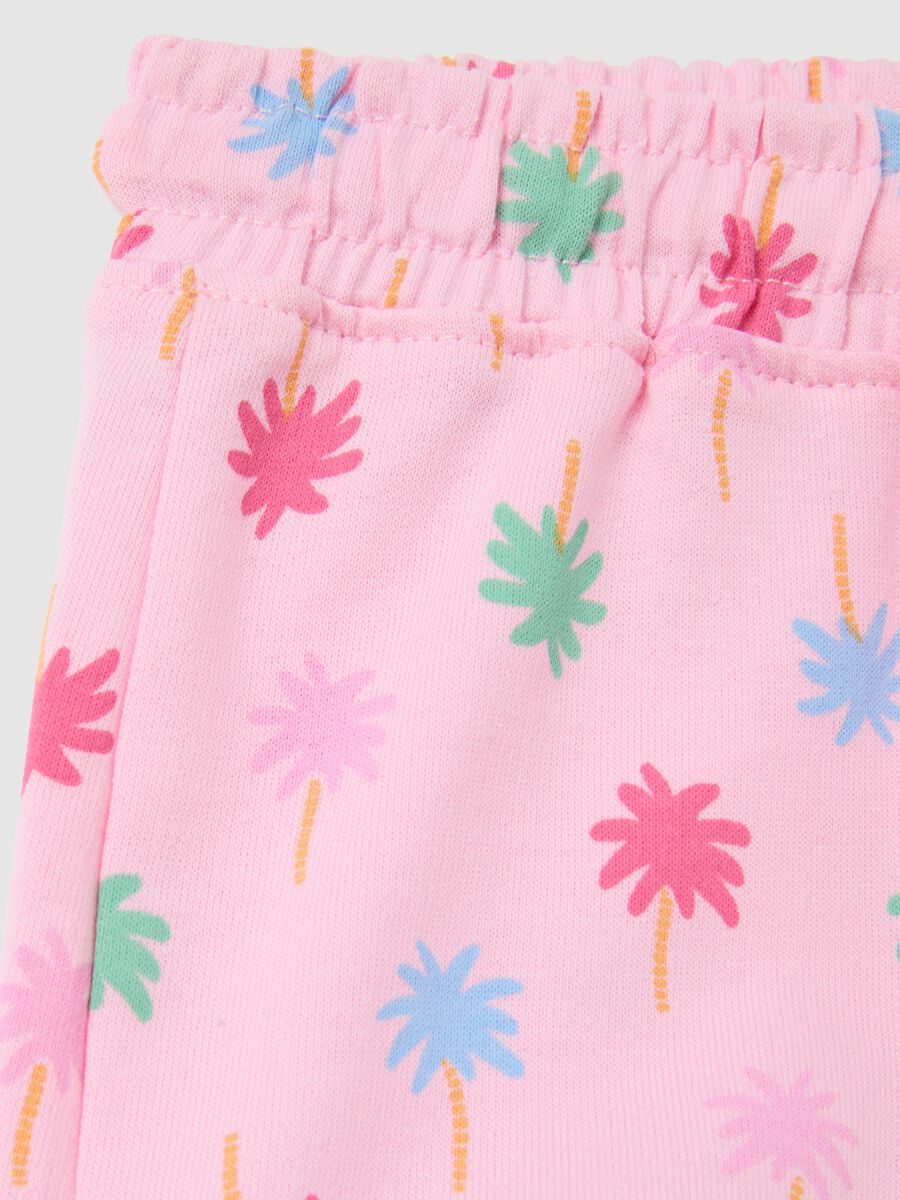Baby girl shorts in pure cotton multicolor regular fit_3