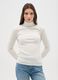White striped long sleeve crew neck regular fit top_1