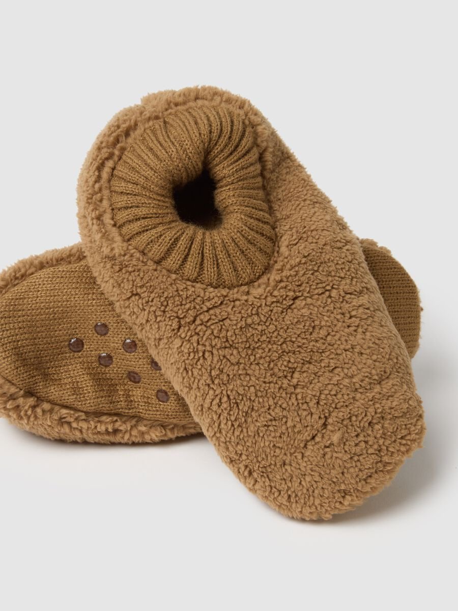 Soft Brown Non-Slip Slippers_1