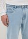 Slim fit blue cotton blend jeans_3