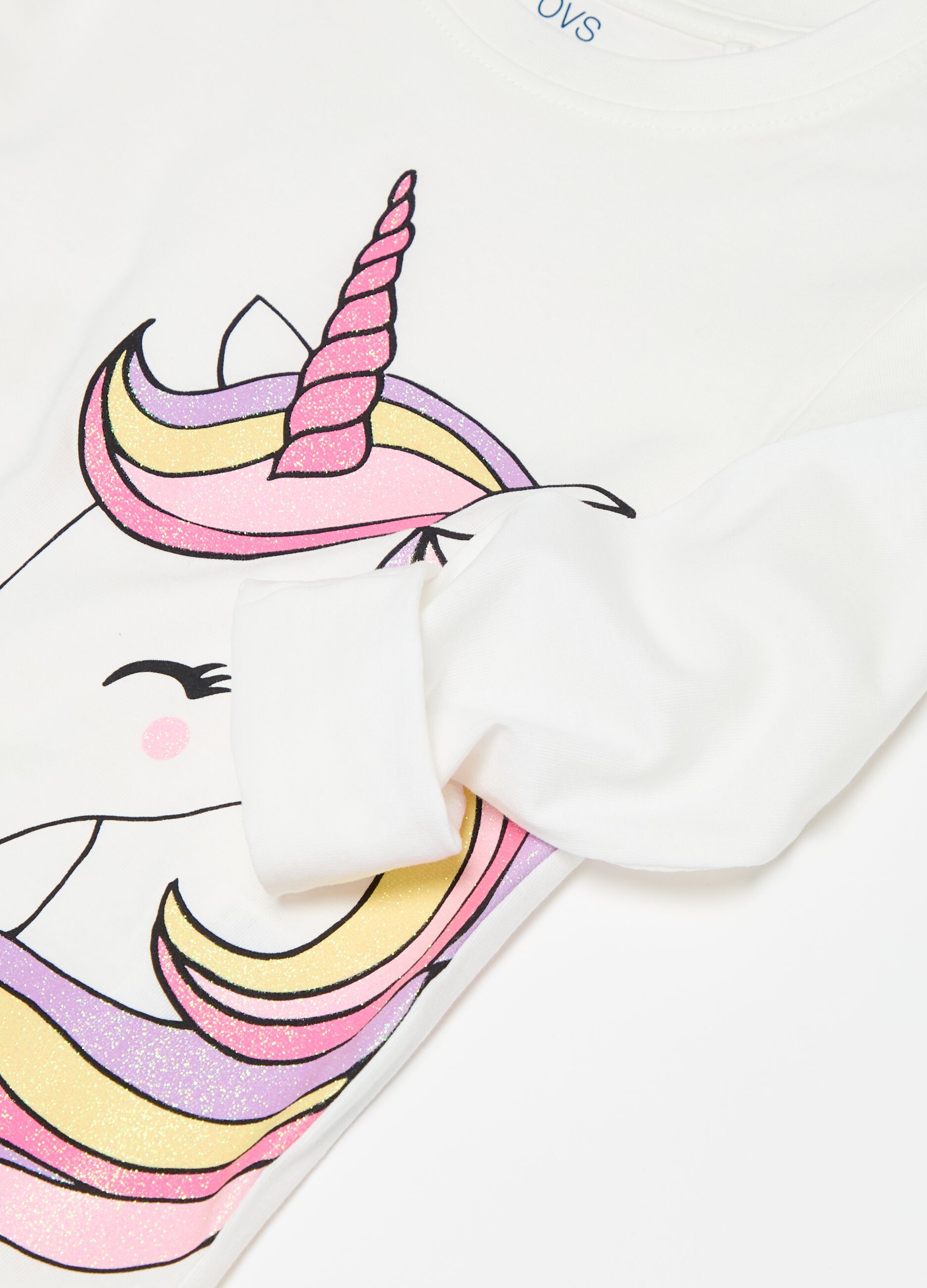 T-shirt a maniche lunghe con stampa